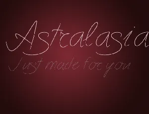 Astralasia font