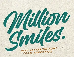 Million Smiles font