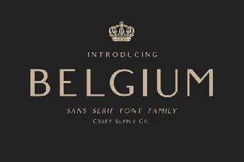 Belgium font