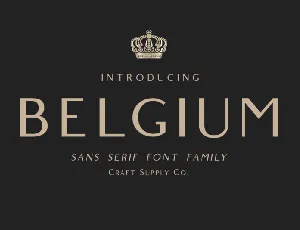 Belgium font