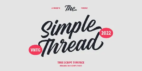 Simple Thread font