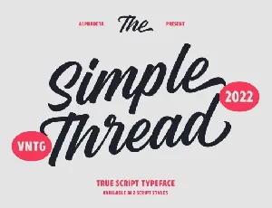 Simple Thread font