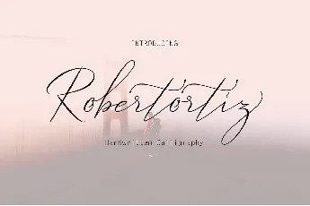 Robertortiz Signature font