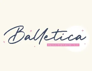 Balletica font