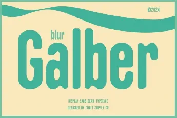 Galber Blur font