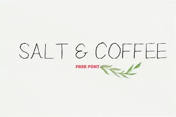 Salt Coffee Free font