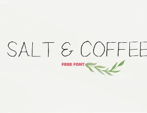 Salt Coffee Free font