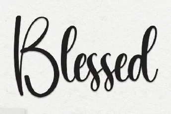 Blessed Script Typeface font