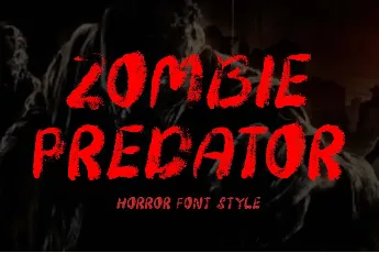 Zombie Predator font