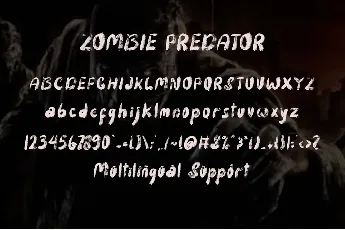 Zombie Predator font