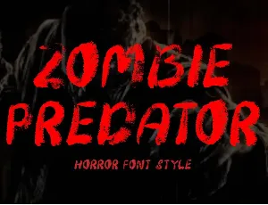 Zombie Predator font