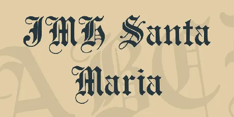 JMH Santa Maria font