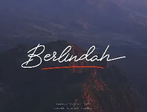 Berlindah font