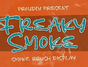 Freaky Smoke font