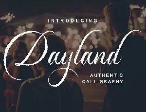 Dayland Calligraphy font