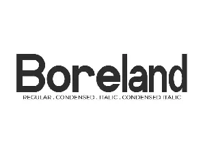 Boreland font