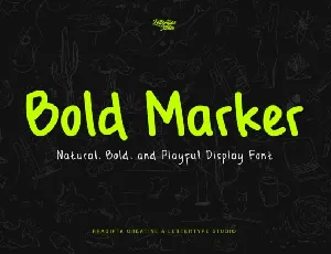 Bold Marker Display font