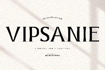 Vipsanie Personal Use font