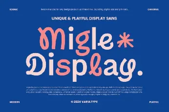 Migle Display font