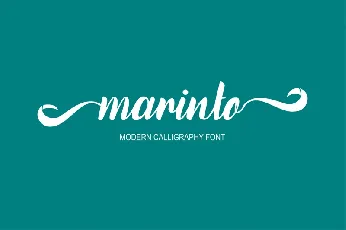 Marinto Modern Calligraphy Script font