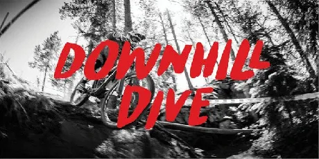 Downhill Dive font