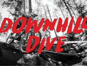 Downhill Dive font