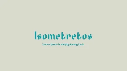 Isometretos font