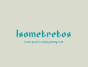 Isometretos font