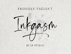 Inkgasm - Personal Use font