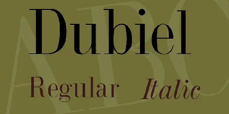 Dubiel font