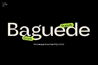 Baguede Typeface font