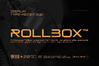 Rollbox font