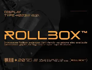 Rollbox font