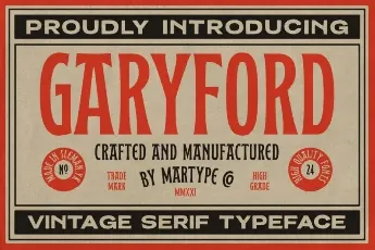 Garyford font