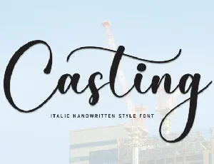 Casting Script font