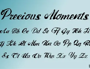 Precious Moments font