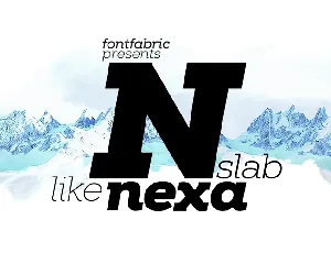 Nexa Slab Family font