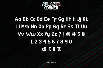 Atlanta Corner Demo font