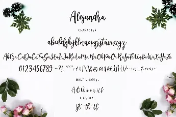 Alesandra font