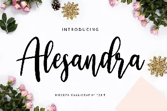 Alesandra font