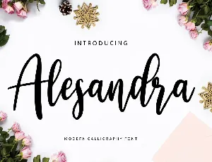 Alesandra font