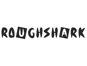 Roughshark font