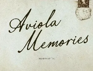 Aviola Memories font