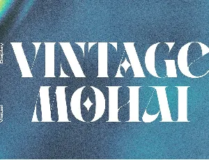 Vintage Mohai font