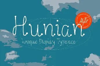 Hunian Display font