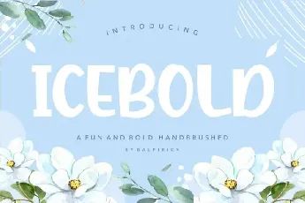 ICEBOLD Fun and Bold Handbrushed font