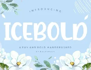 ICEBOLD Fun and Bold Handbrushed font