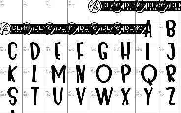 MilikPublikDemo font