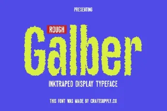 Galber Rough font