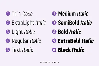 Config Condensed Sans Family font